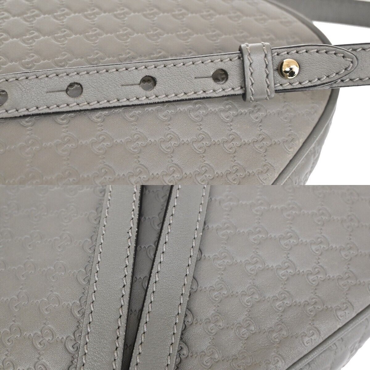 Gucci ssima Grey Leather Shoulder Bag (Pre-Owned) Size ONE SIZE - 12 Thumbnail