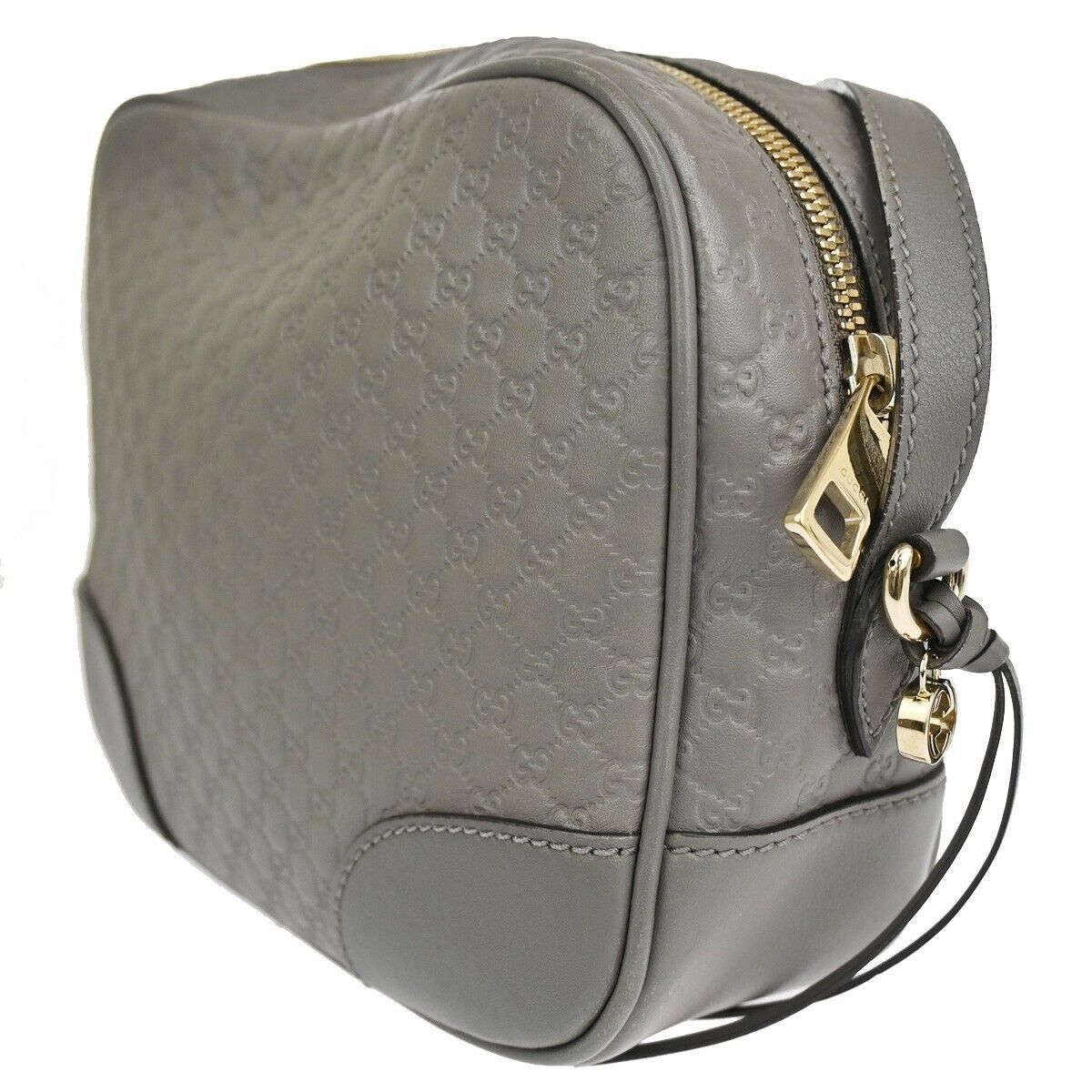 Gucci ssima Grey Leather Shoulder Bag (Pre-Owned) Size ONE SIZE - 3 Thumbnail