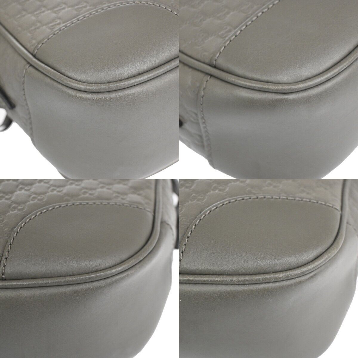 Gucci ssima Grey Leather Shoulder Bag (Pre-Owned) Size ONE SIZE - 6 Thumbnail
