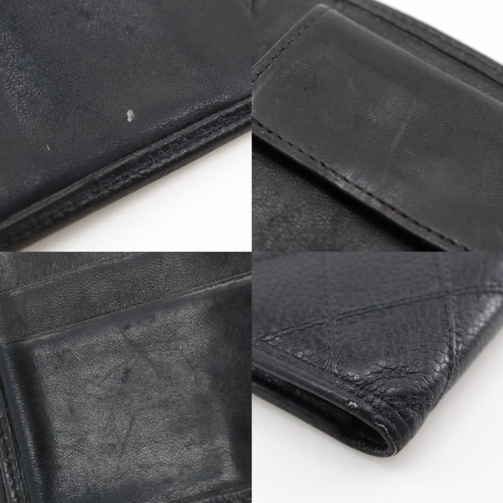 Chanel - Black Leather Wallet (Pre-Owned) Size ONE SIZE - 9 Thumbnail