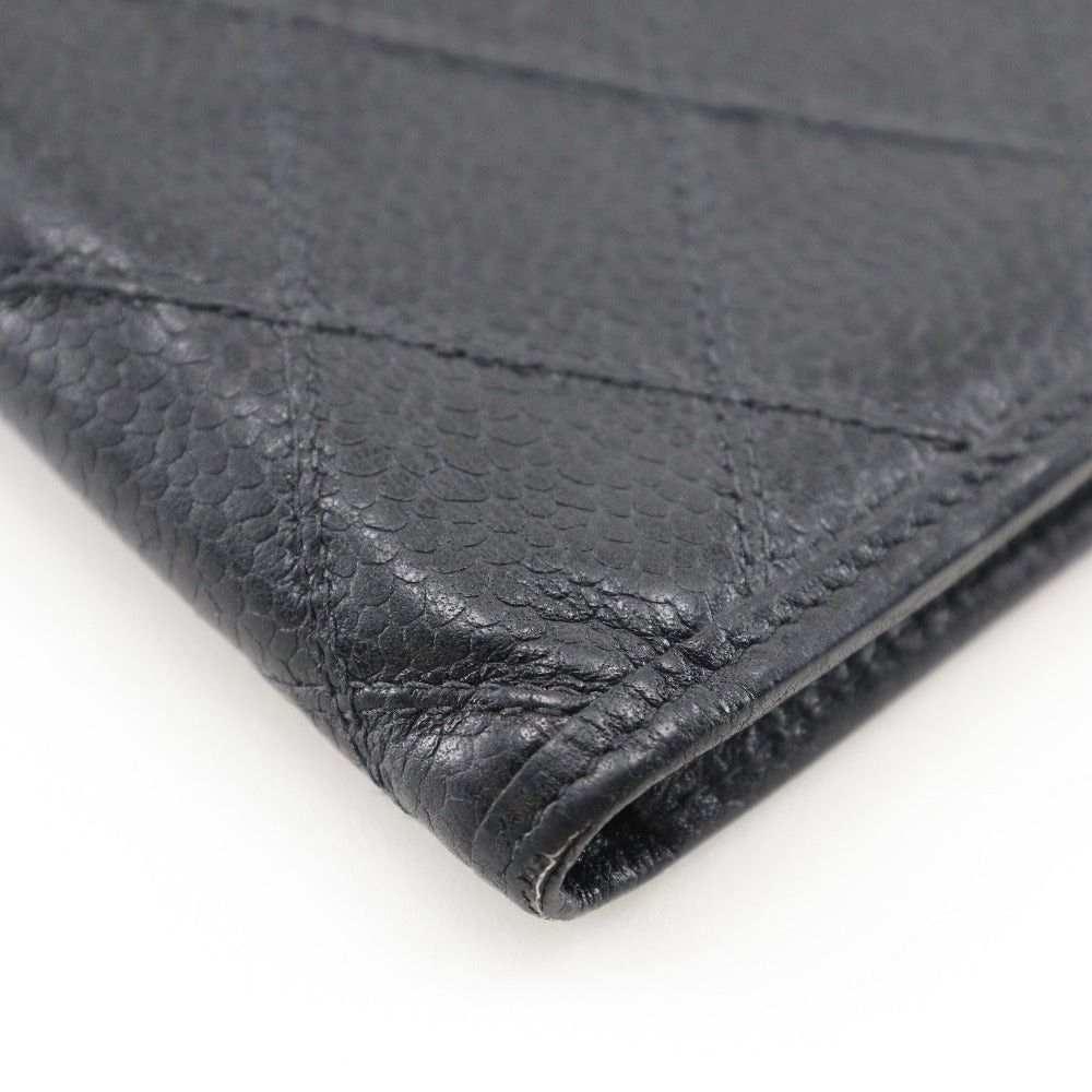 Chanel - Black Leather Wallet (Pre-Owned) Size ONE SIZE - 7 Thumbnail