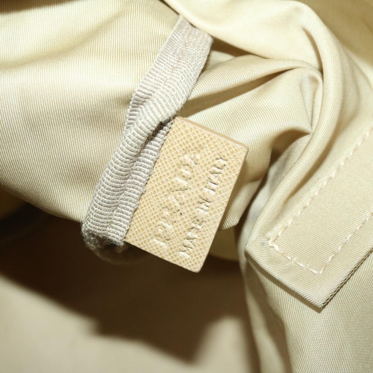 Prada Tessuto Beige Synthetic Handbag (Pre-Owned) Size ONE SIZE - 20 Thumbnail