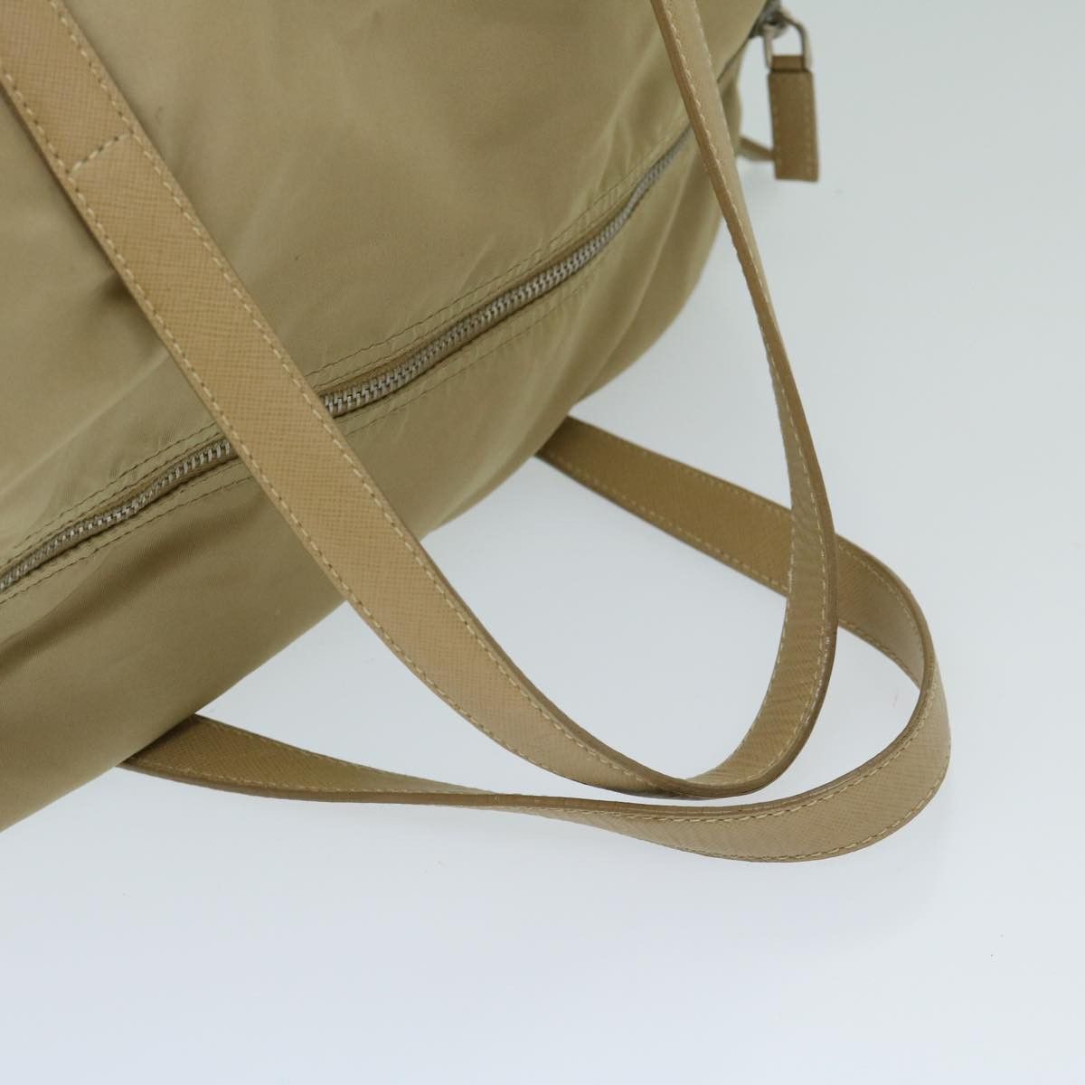 Prada Tessuto Beige Synthetic Handbag (Pre-Owned) Size ONE SIZE - 14 Thumbnail