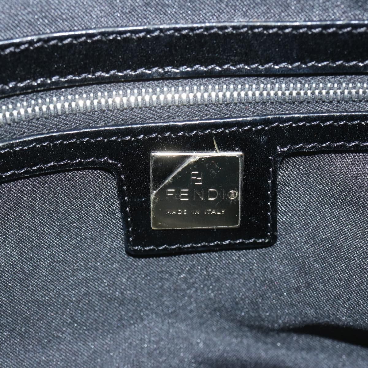 Fendi Zucca Black Canvas Shoulder Bag (Pre-Owned) Size ONE SIZE - 7 Thumbnail