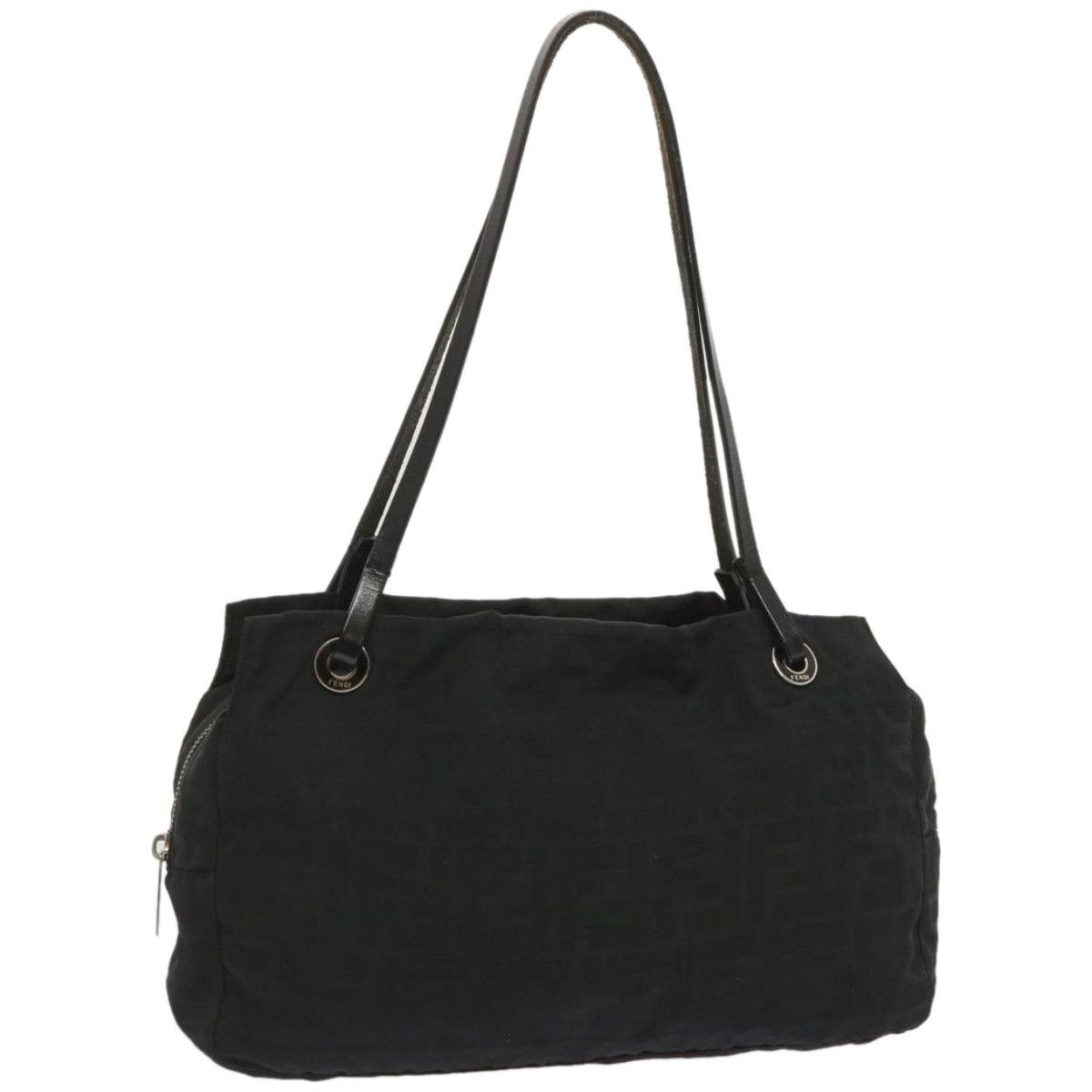 Fendi Zucca Black Canvas Shoulder Bag (Pre-Owned) Size ONE SIZE - 15 Thumbnail