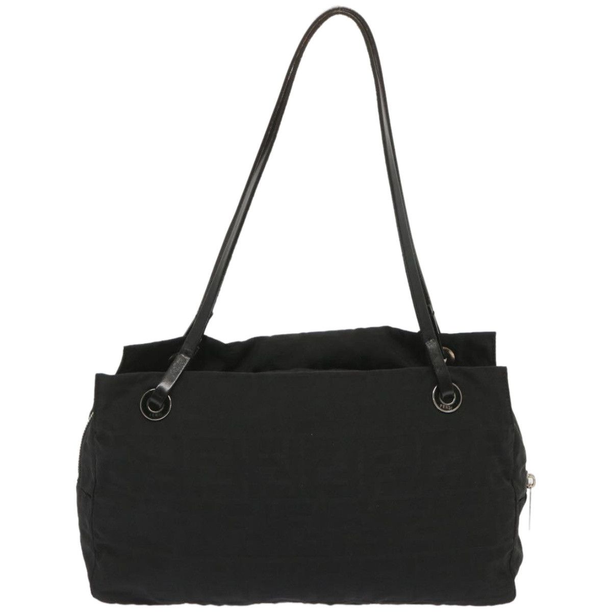 Fendi Zucca Black Canvas Shoulder Bag (Pre-Owned) Size ONE SIZE - 2 Thumbnail
