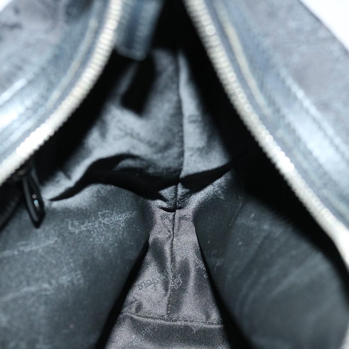 Salvatore Ferragamo Black Canvas Shoulder Bag (Pre-Owned) Size ONE SIZE - 20 Thumbnail
