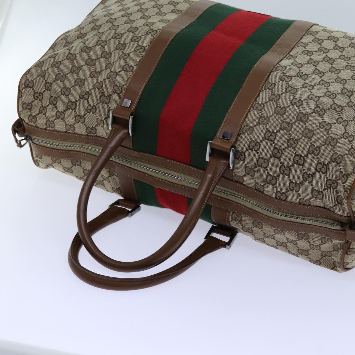 Gucci Ophidia Beige Canvas Travel Bag (Pre-Owned) Size ONE SIZE - 4 Thumbnail