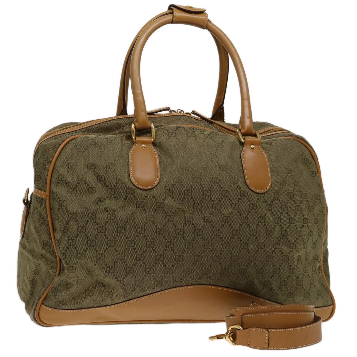 Gucci Gg Canvas Khaki Canvas Travel Bag (Pre-Owned) Size ONE SIZE - 19 Thumbnail