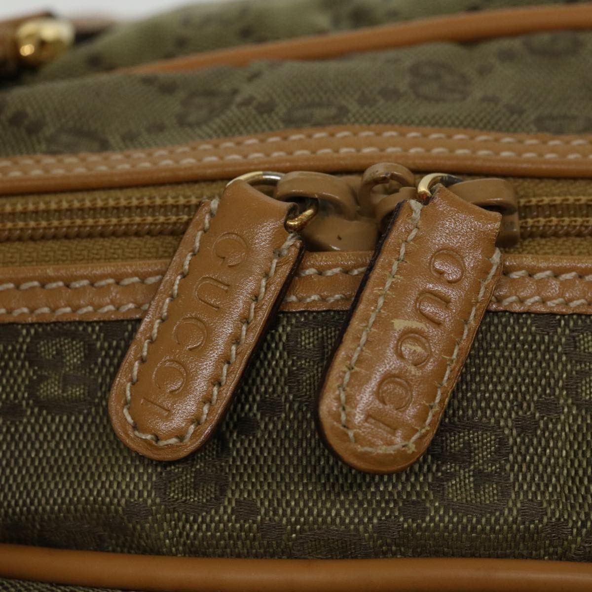 Gucci Gg Canvas Khaki Canvas Travel Bag (Pre-Owned) Size ONE SIZE - 18 Thumbnail