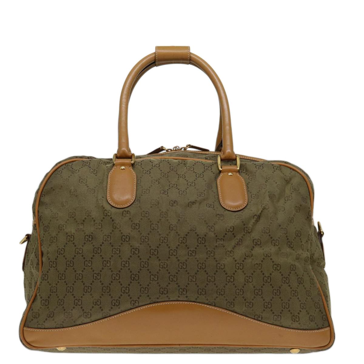 Gucci Gg Canvas Khaki Canvas Travel Bag (Pre-Owned) Size ONE SIZE - 2 Thumbnail