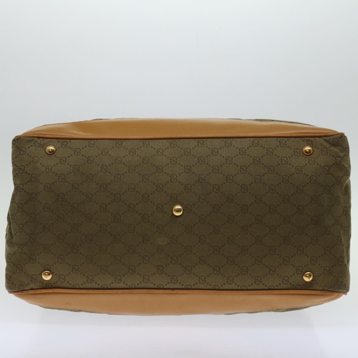 Gucci Gg Canvas Khaki Canvas Travel Bag (Pre-Owned) Size ONE SIZE - 3 Thumbnail