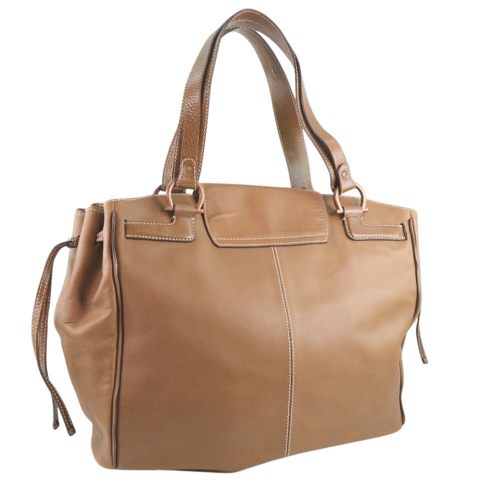 Salvatore Ferragamo Brown Leather Handbag (Pre-Owned) Size ONE SIZE - 2 Thumbnail