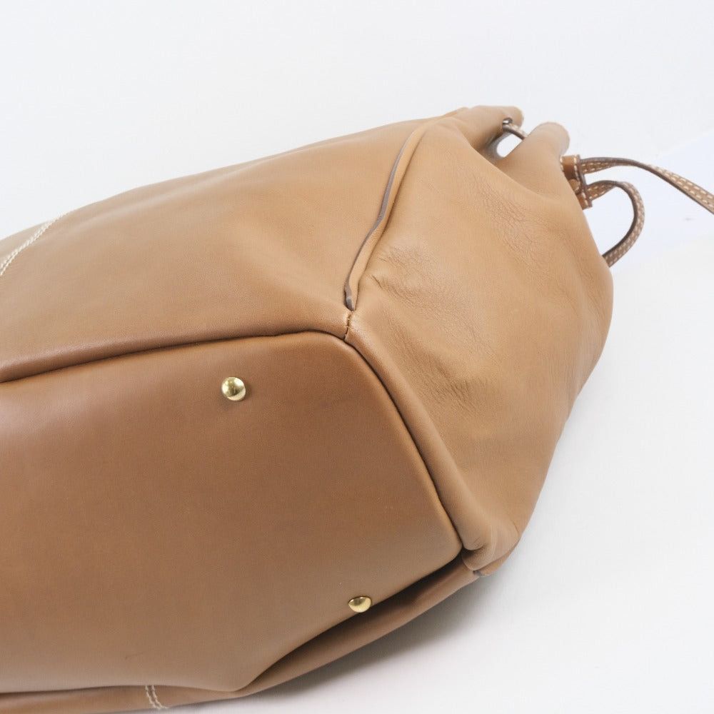 Salvatore Ferragamo Brown Leather Handbag (Pre-Owned) Size ONE SIZE - 9 Thumbnail