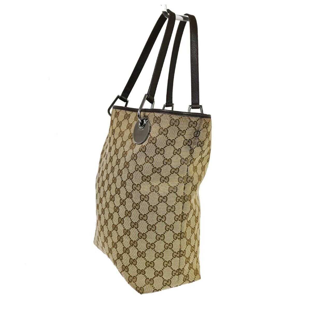 Gucci Beige Canvas Tote Bag (Pre-Owned) Size ONE SIZE - 4 Thumbnail
