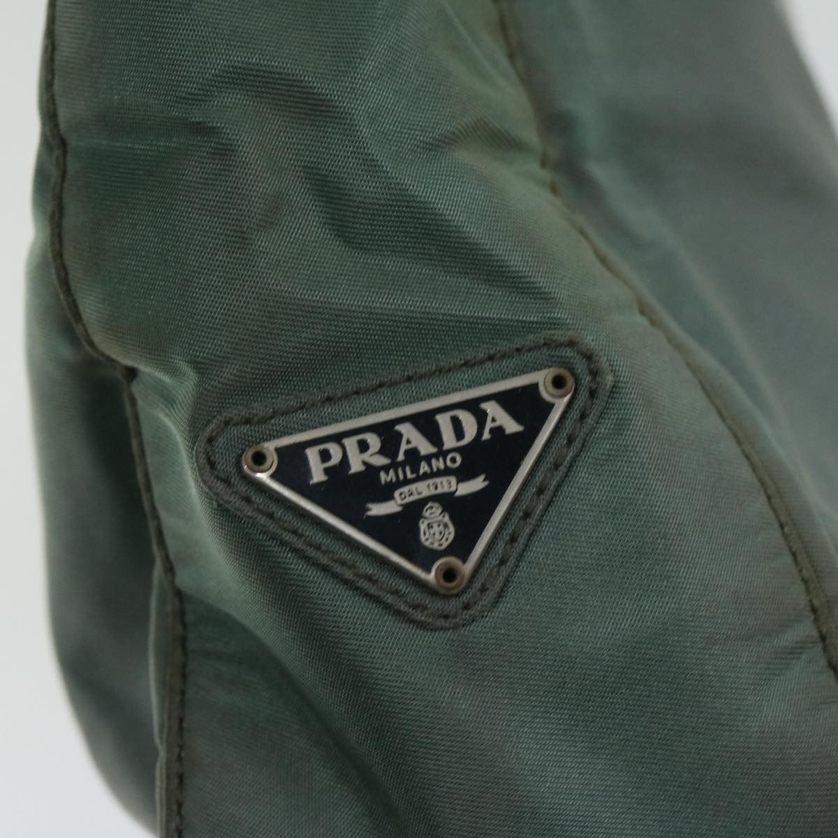 Prada Tessuto Green Synthetic Tote Bag (Pre-Owned) Size ONE SIZE - 8 Thumbnail