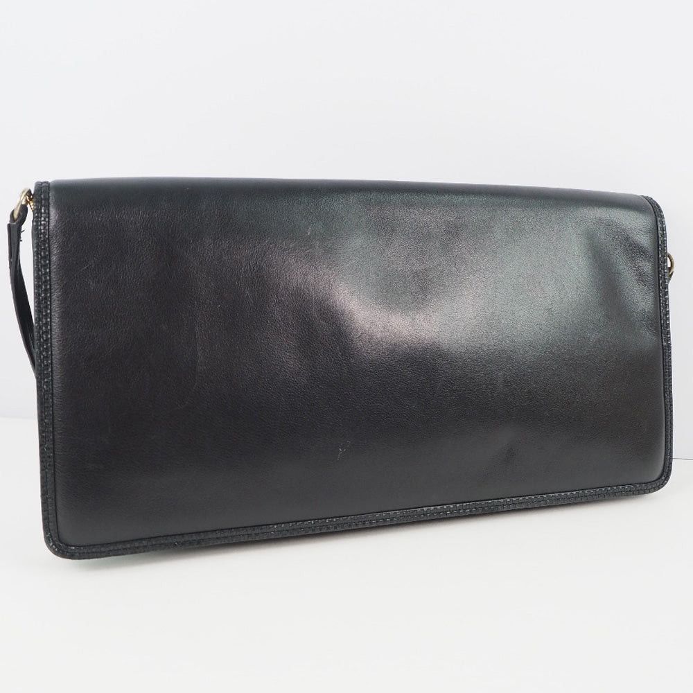 Bally Black Leather Shoulder Bag (Pre-Owned) Size ONE SIZE - 10 Thumbnail