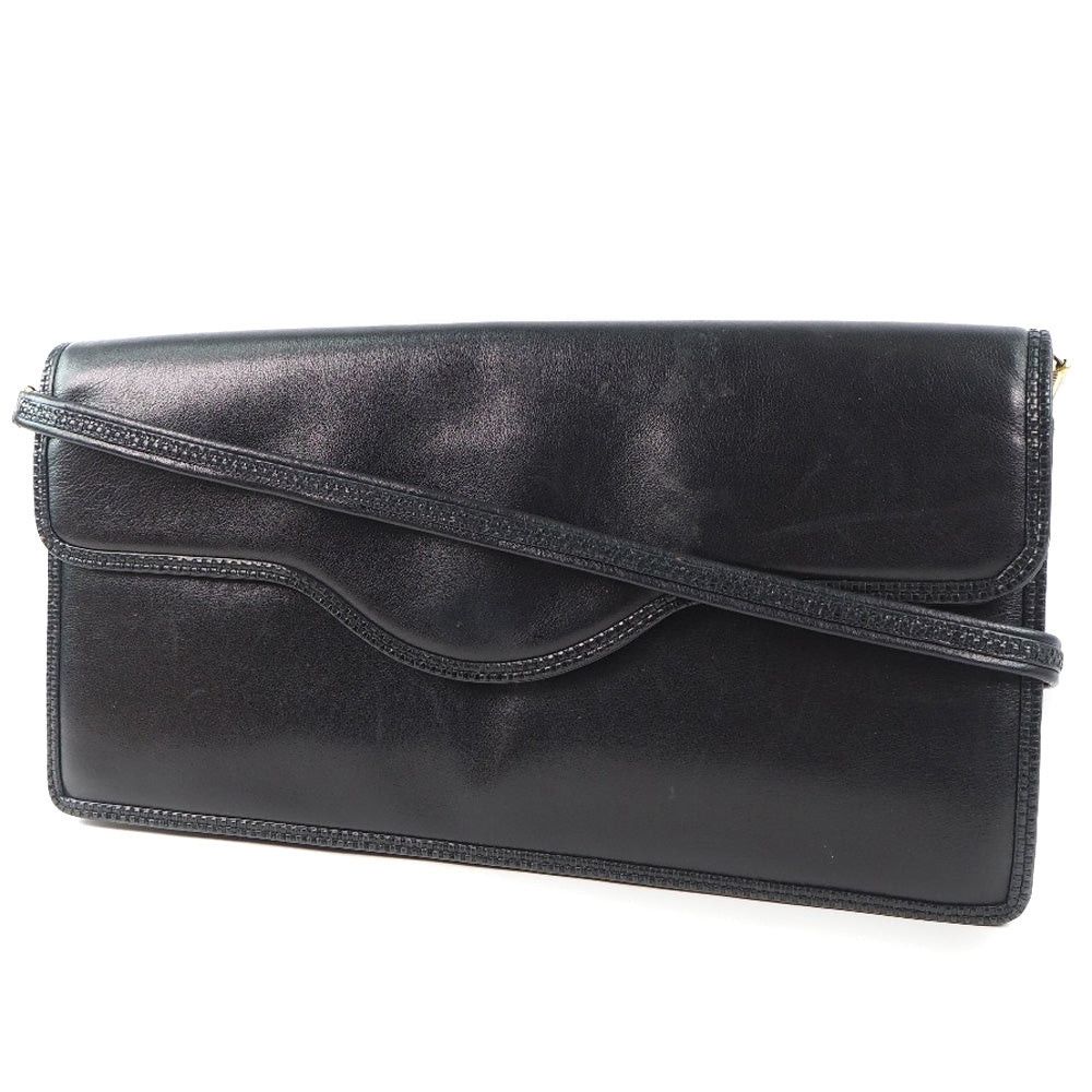 Bally Black Leather Shoulder Bag (Pre-Owned) Size ONE SIZE - 7 Thumbnail
