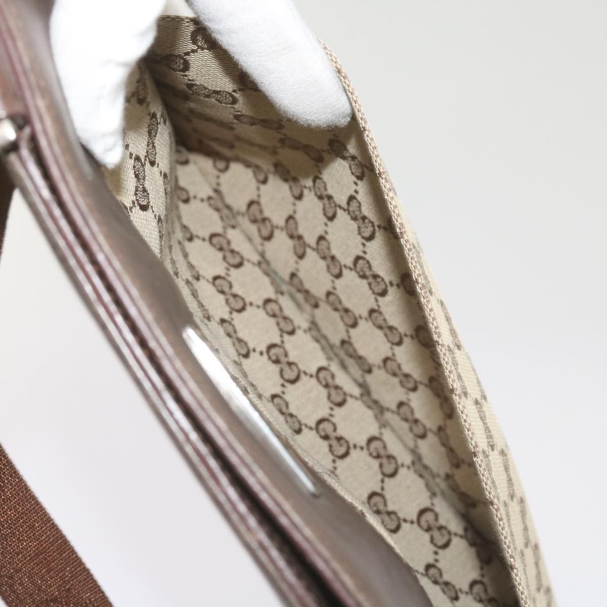 Gucci Gg Canvas Beige Canvas Shoulder Bag (Pre-Owned) Size ONE SIZE - 17 Thumbnail