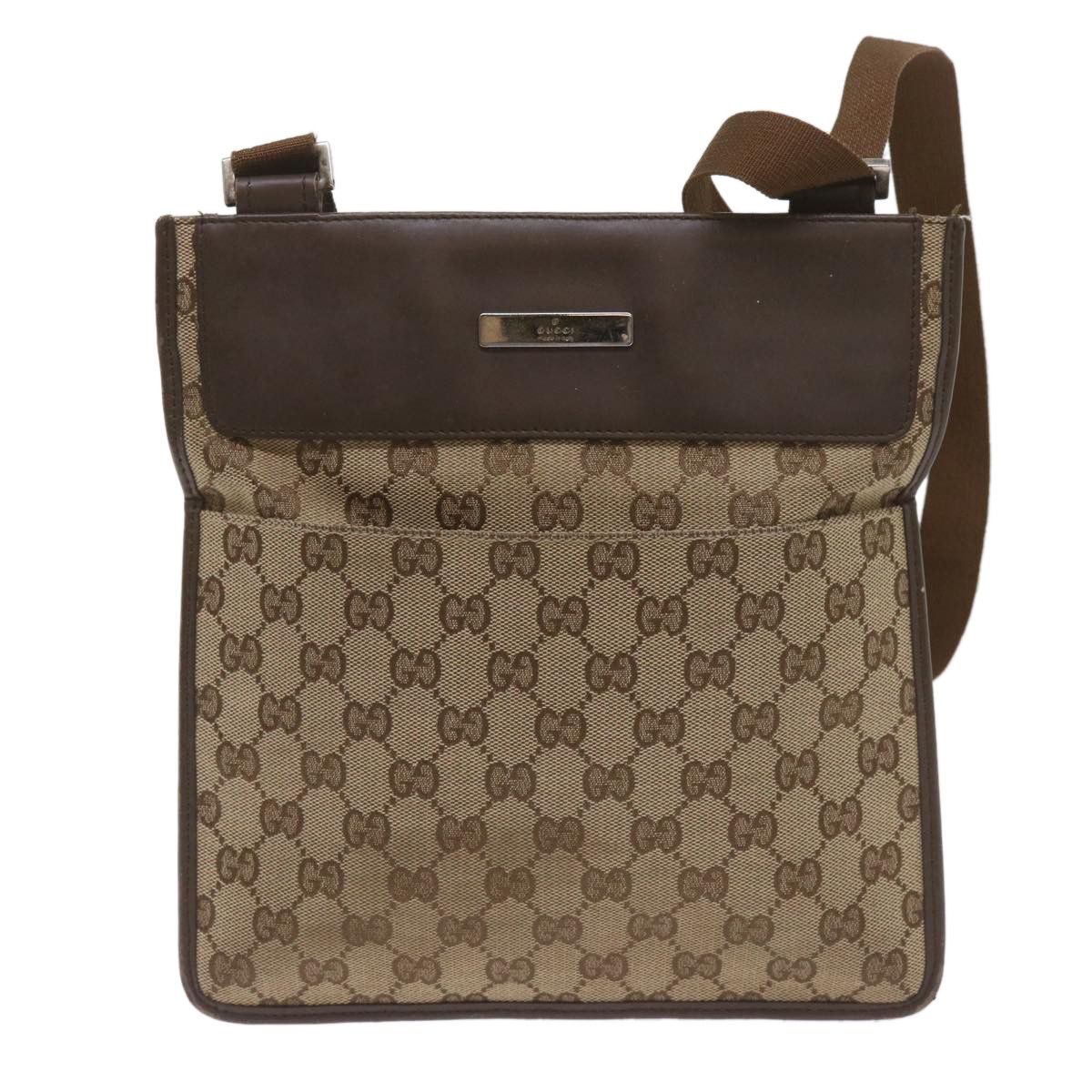 Gucci Gg Canvas Beige Canvas Shoulder Bag (Pre-Owned) Size ONE SIZE - 11 Thumbnail