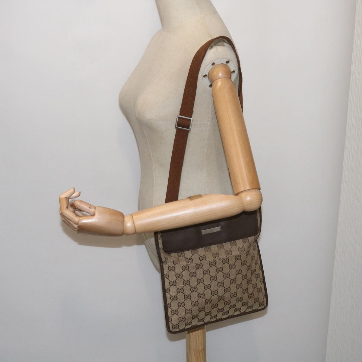 Gucci Gg Canvas Beige Canvas Shoulder Bag (Pre-Owned) Size ONE SIZE - 7 Thumbnail