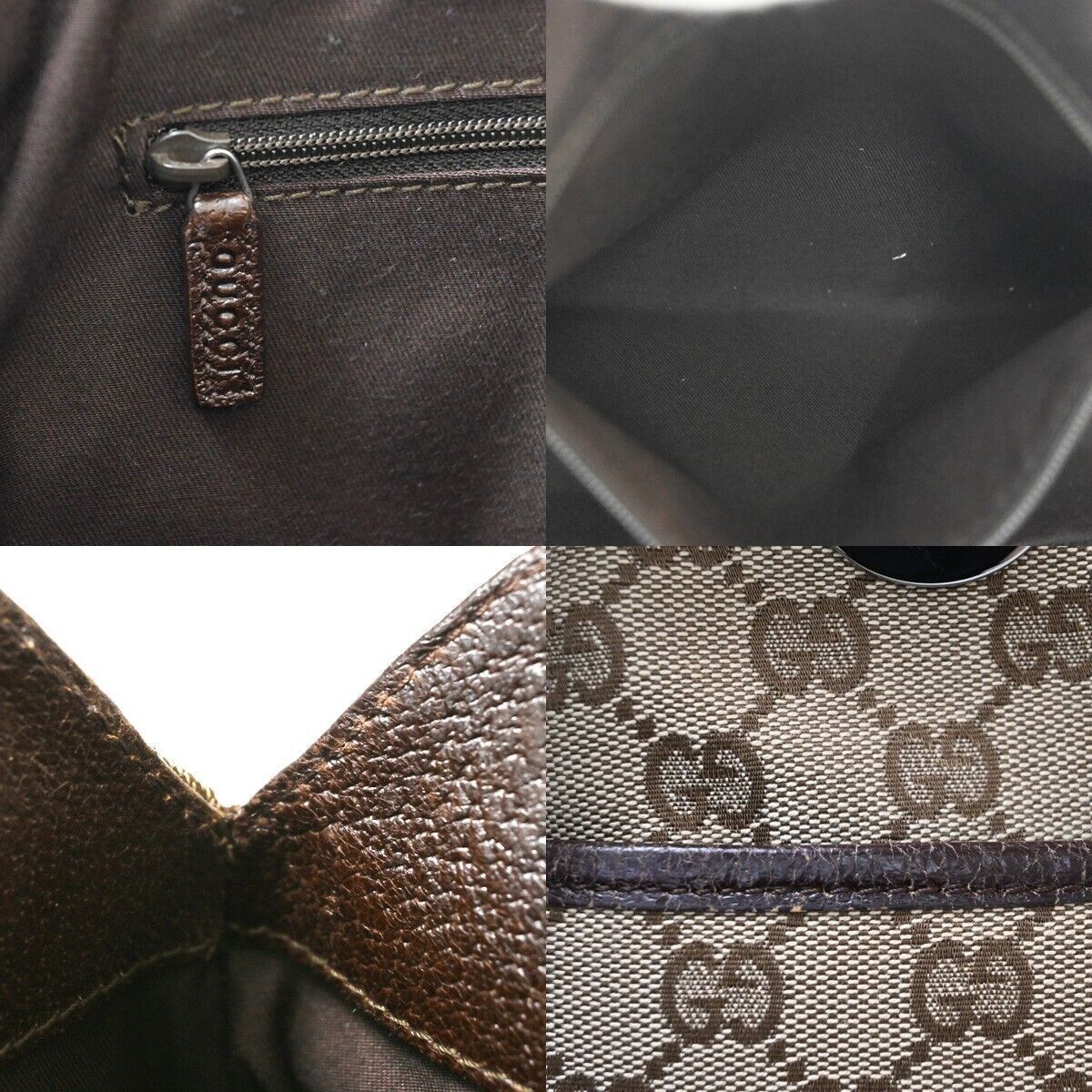Gucci Brown Canvas Shoulder Bag (Pre-Owned) Size ONE SIZE - 17 Thumbnail