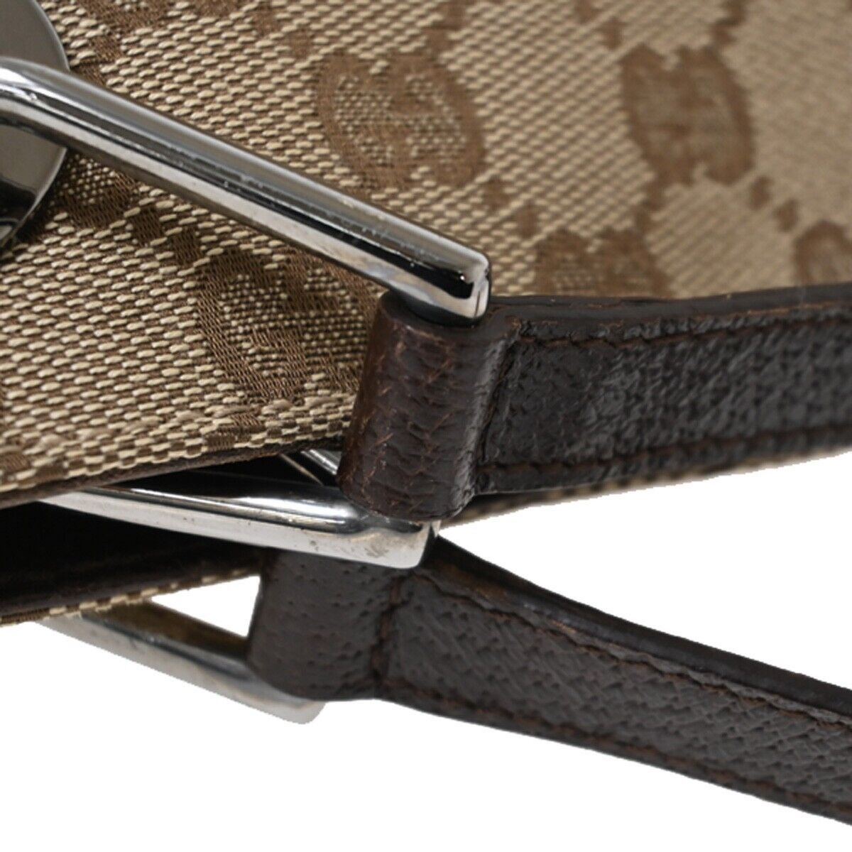 Gucci Brown Canvas Shoulder Bag (Pre-Owned) Size ONE SIZE - 12 Thumbnail