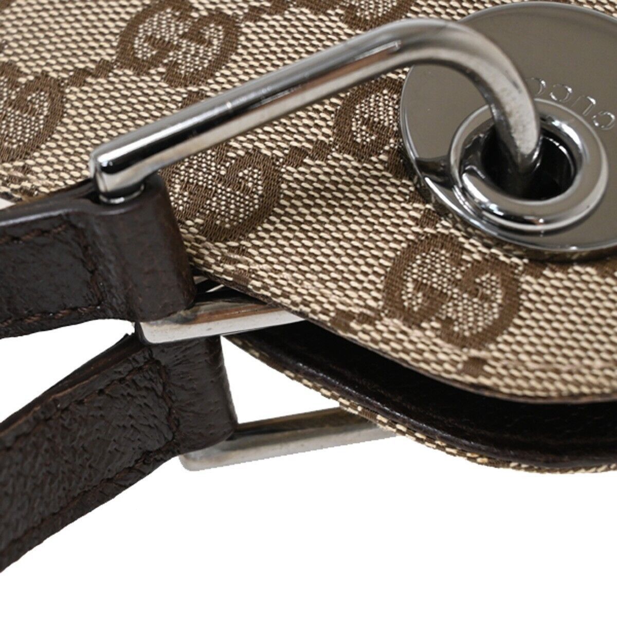 Gucci Brown Canvas Shoulder Bag (Pre-Owned) Size ONE SIZE - 7 Thumbnail