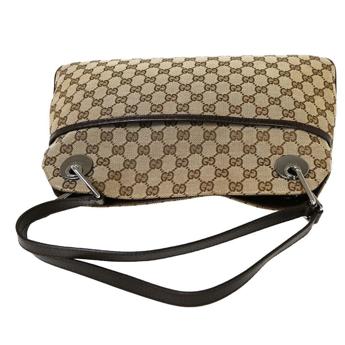 Gucci Brown Canvas Shoulder Bag (Pre-Owned) Size ONE SIZE - 5 Thumbnail