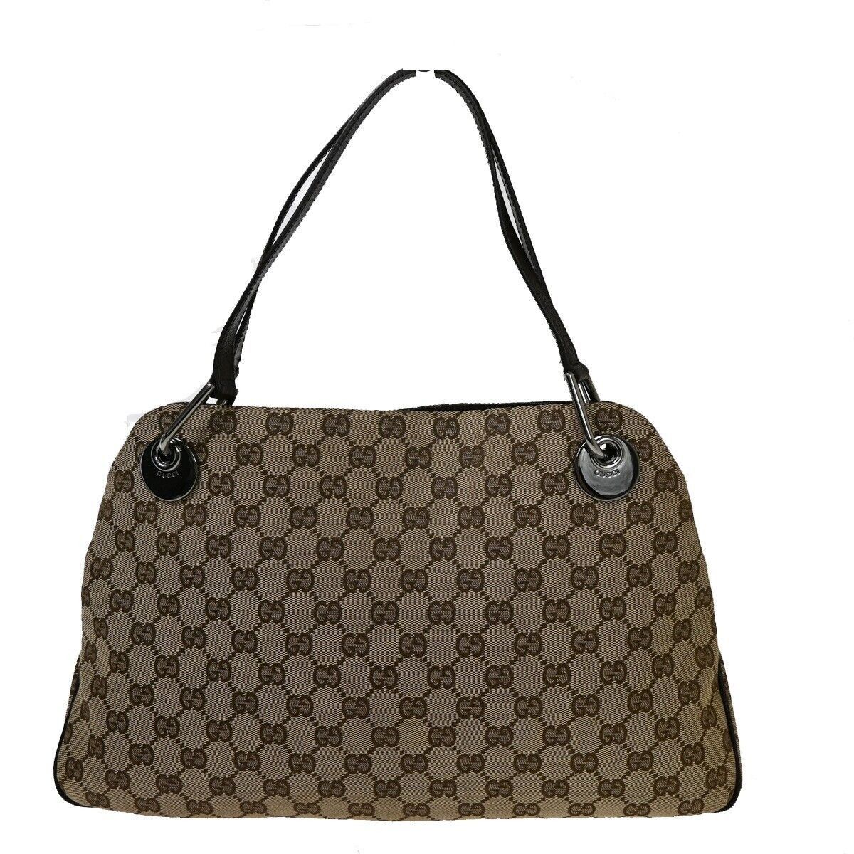 Gucci Brown Canvas Shoulder Bag (Pre-Owned) Size ONE SIZE - 2 Thumbnail