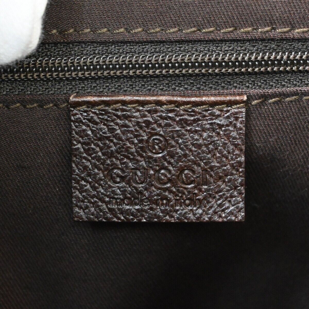 Gucci Brown Canvas Shoulder Bag (Pre-Owned) Size ONE SIZE - 10 Thumbnail