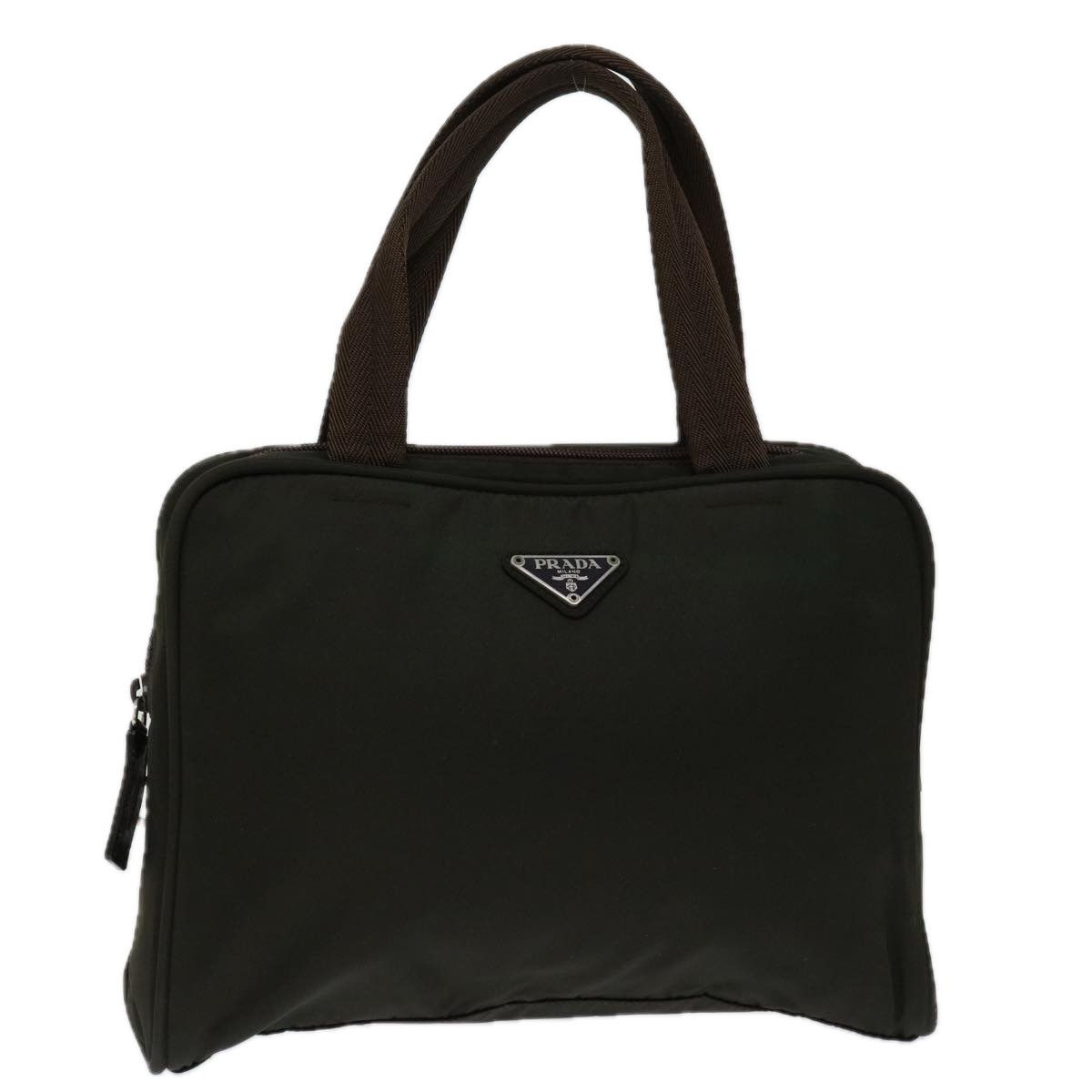 Prada Tessuto Brown Synthetic Handbag (Pre-Owned) Size ONE SIZE - 16 Thumbnail