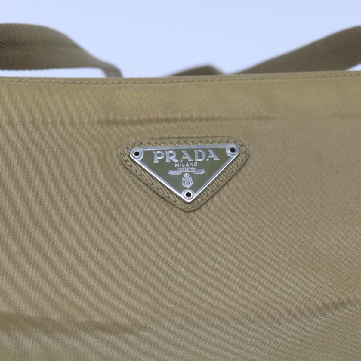 Prada Tessuto Beige Synthetic Shoulder Bag (Pre-Owned) Size ONE SIZE - 8 Thumbnail