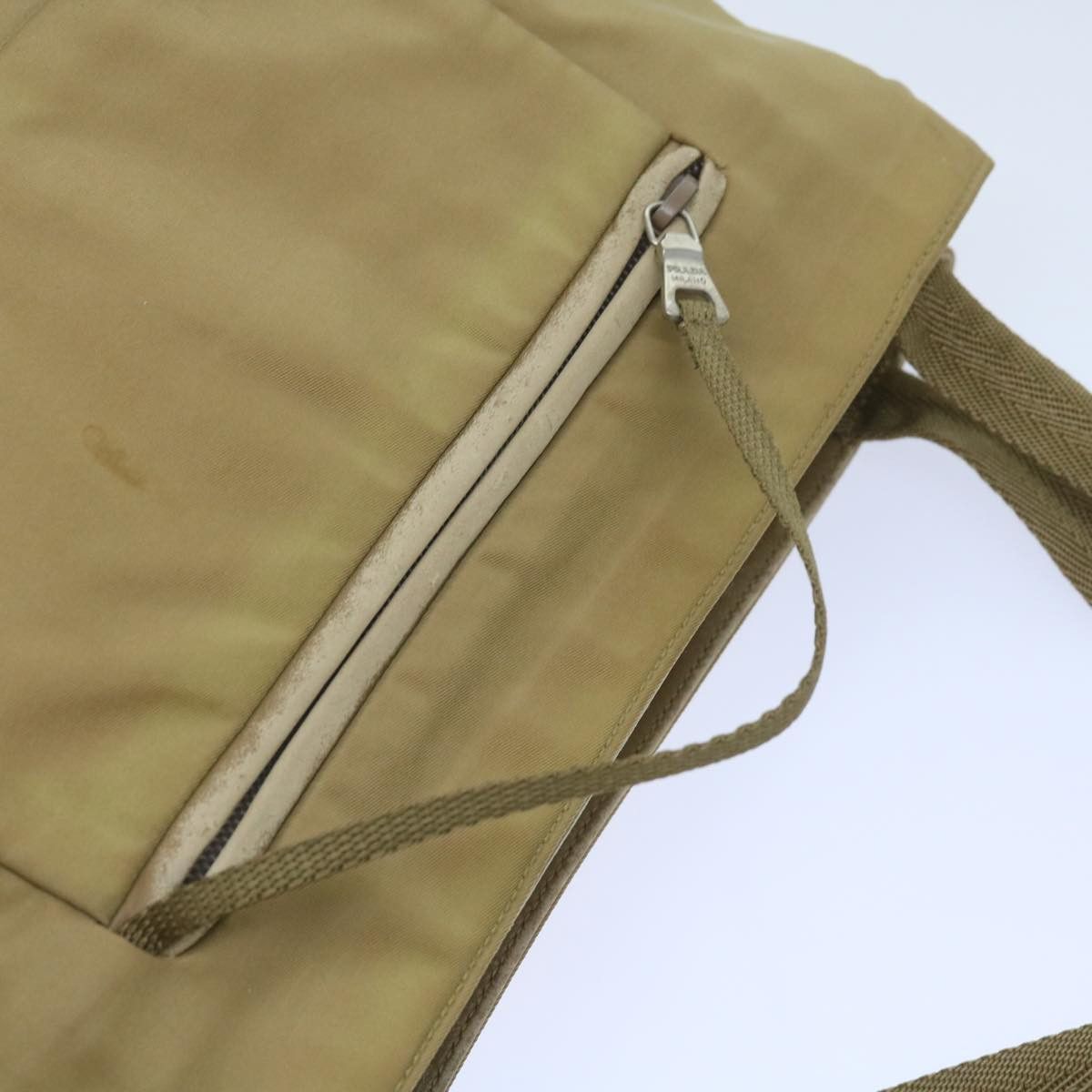 Prada Tessuto Beige Synthetic Shoulder Bag (Pre-Owned) Size ONE SIZE - 18 Thumbnail
