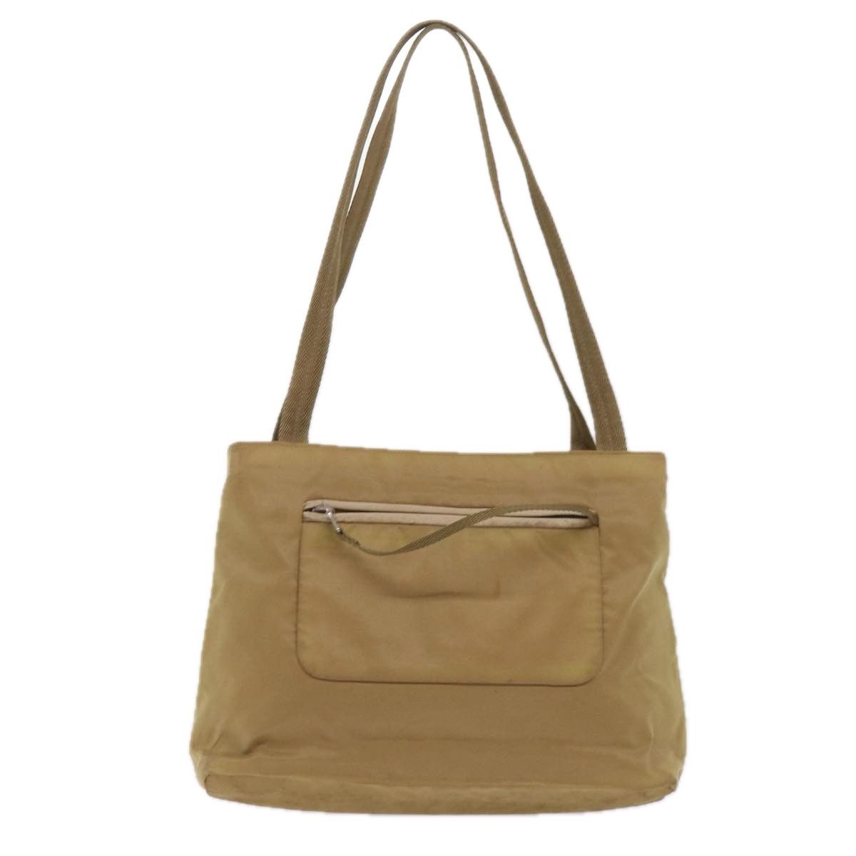 Prada Tessuto Beige Synthetic Shoulder Bag (Pre-Owned) Size ONE SIZE - 2 Thumbnail