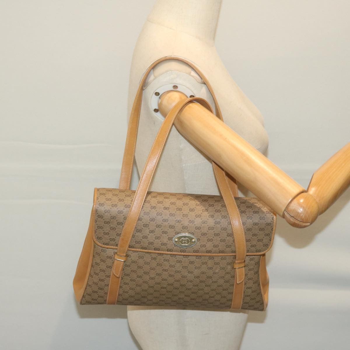 Gucci Gg Canvas Beige Canvas Shopper Bag (Pre-Owned) Size ONE SIZE - 7 Thumbnail
