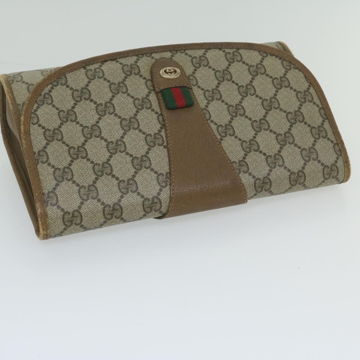 Gucci Sherry Beige Canvas Clutch Bag (Pre-Owned) Size ONE SIZE - 4 Thumbnail
