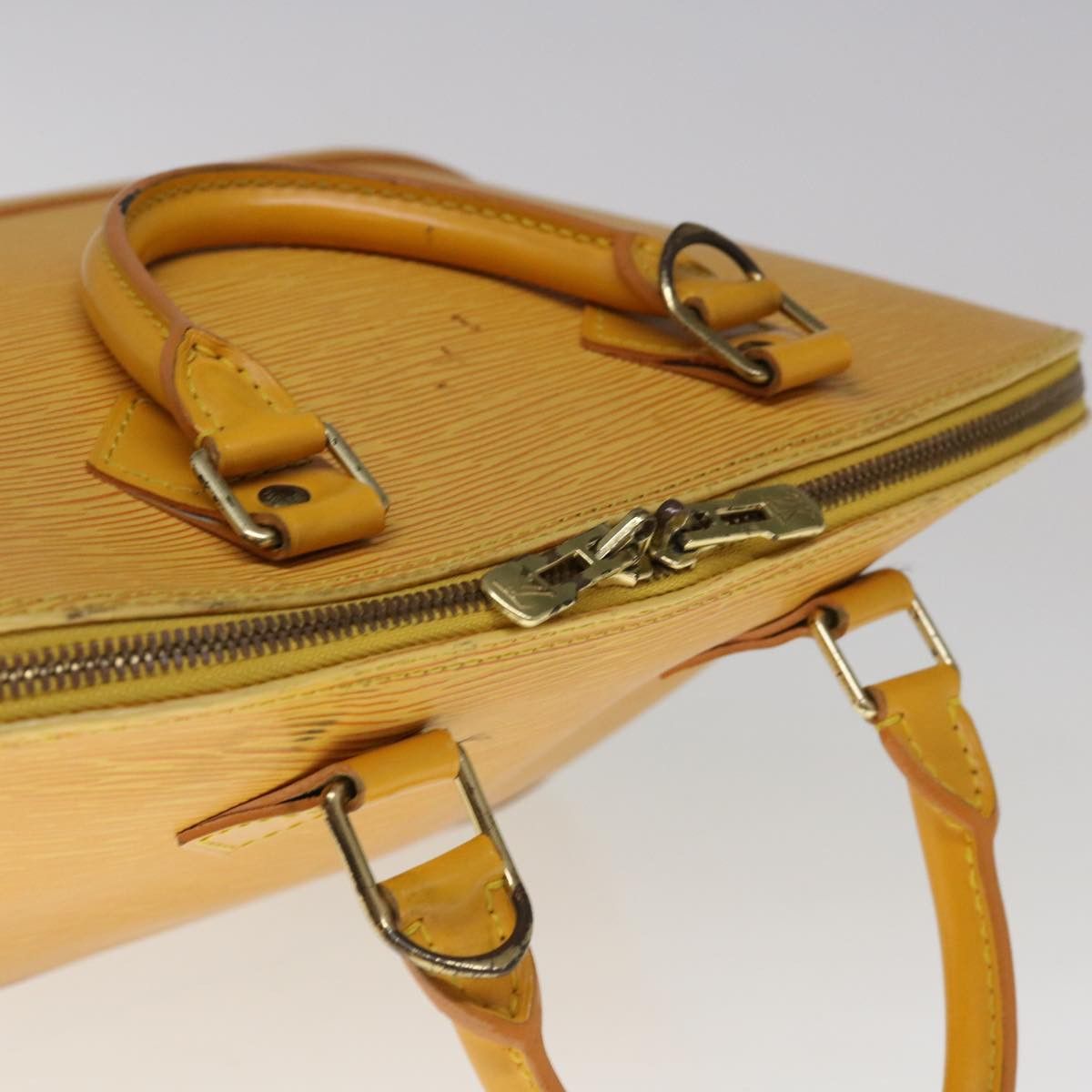 Louis Vuitton Alma Yellow Leather Handbag (Pre-Owned) Size ONE SIZE - 12 Thumbnail