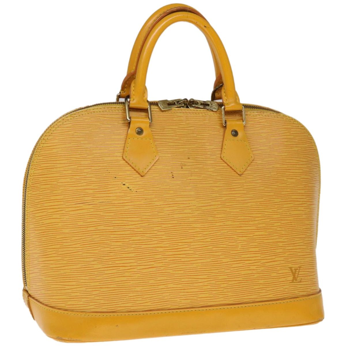 Louis Vuitton Alma Yellow Leather Handbag (Pre-Owned) Size ONE SIZE - 4 Thumbnail
