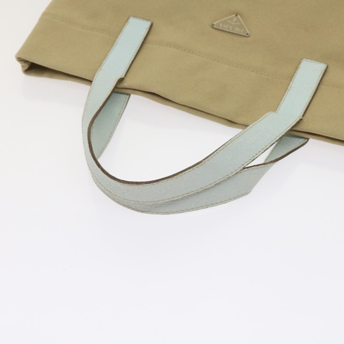 Prada Canapa Beige Canvas Handbag (Pre-Owned) Size ONE SIZE - 4 Thumbnail