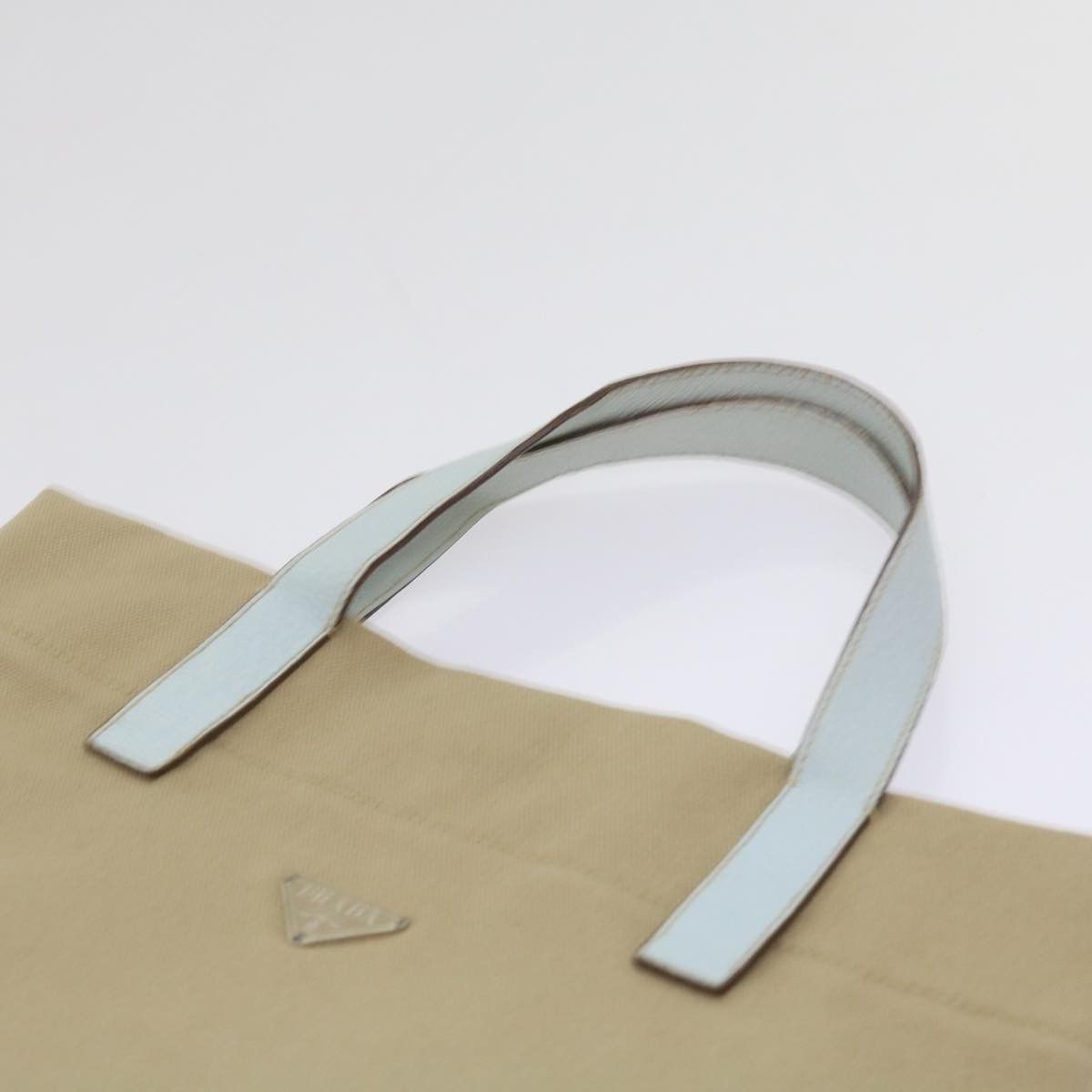 Prada Canapa Beige Canvas Handbag (Pre-Owned) Size ONE SIZE - 9 Thumbnail