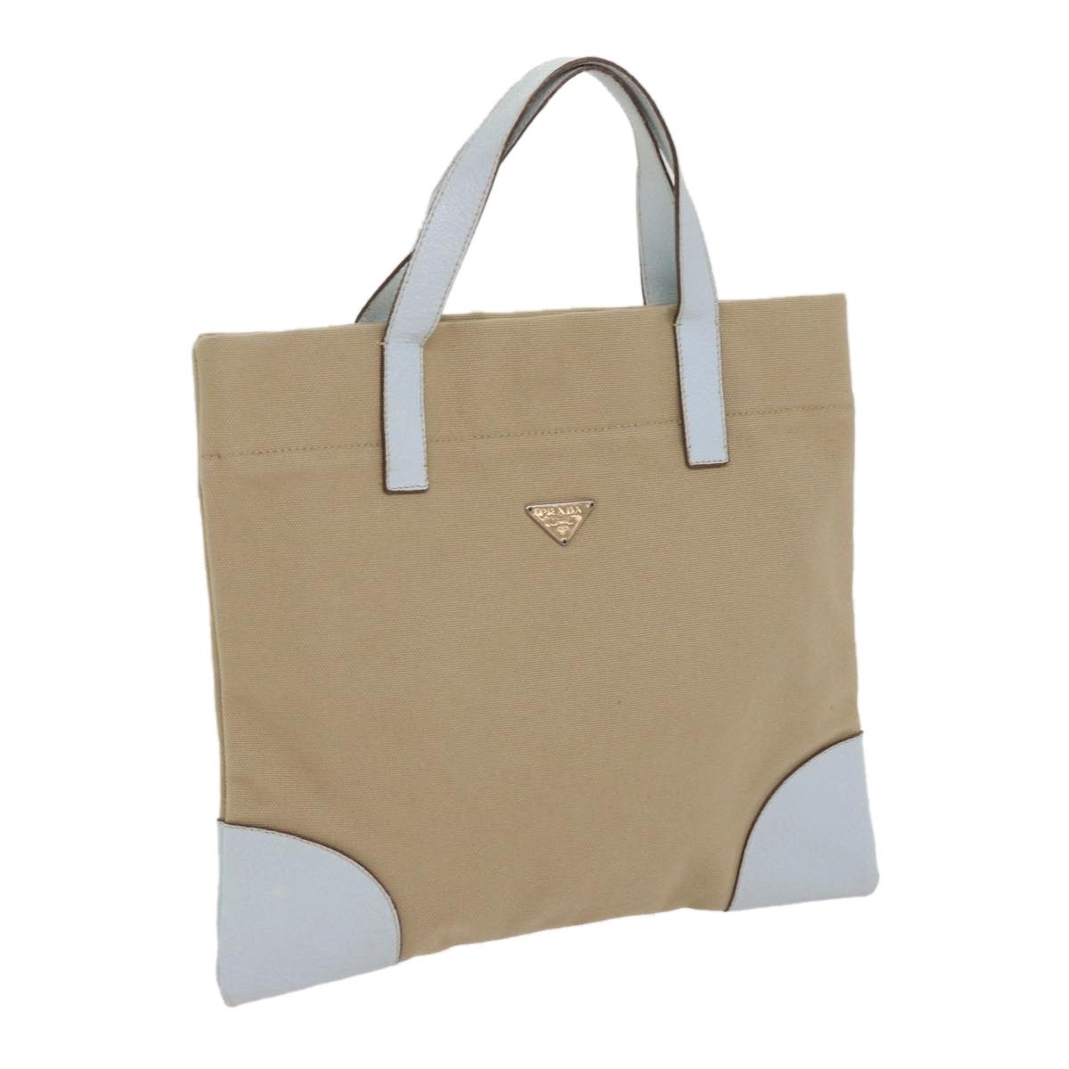 Prada Canapa Beige Canvas Handbag (Pre-Owned) Size ONE SIZE - 11 Thumbnail