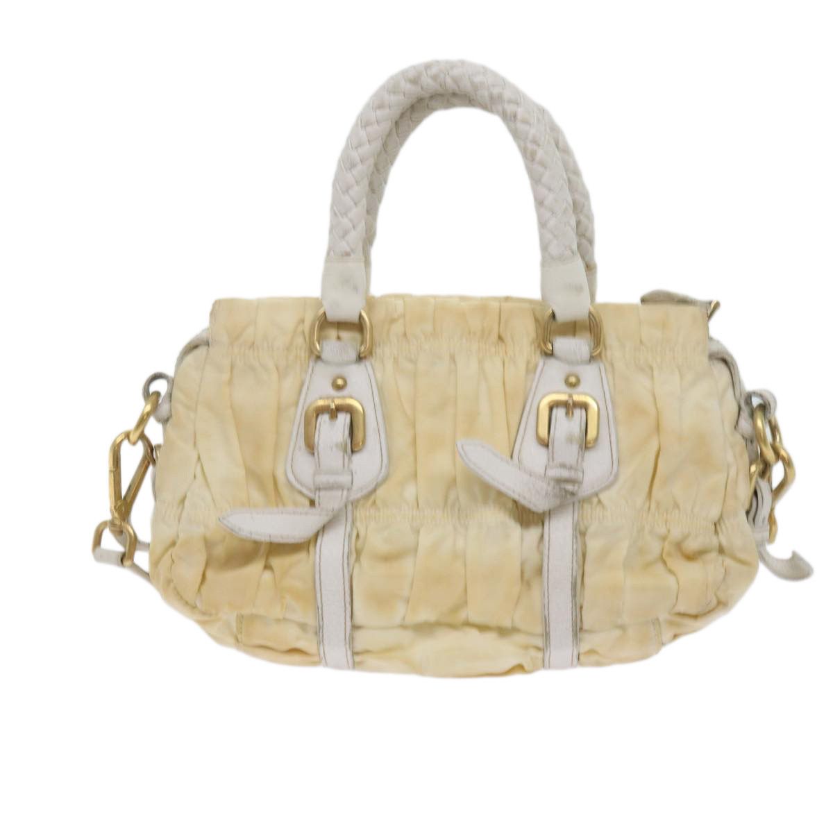 Prada Re-Nylon White Synthetic Handbag (Pre-Owned) Size ONE SIZE - 2 Thumbnail