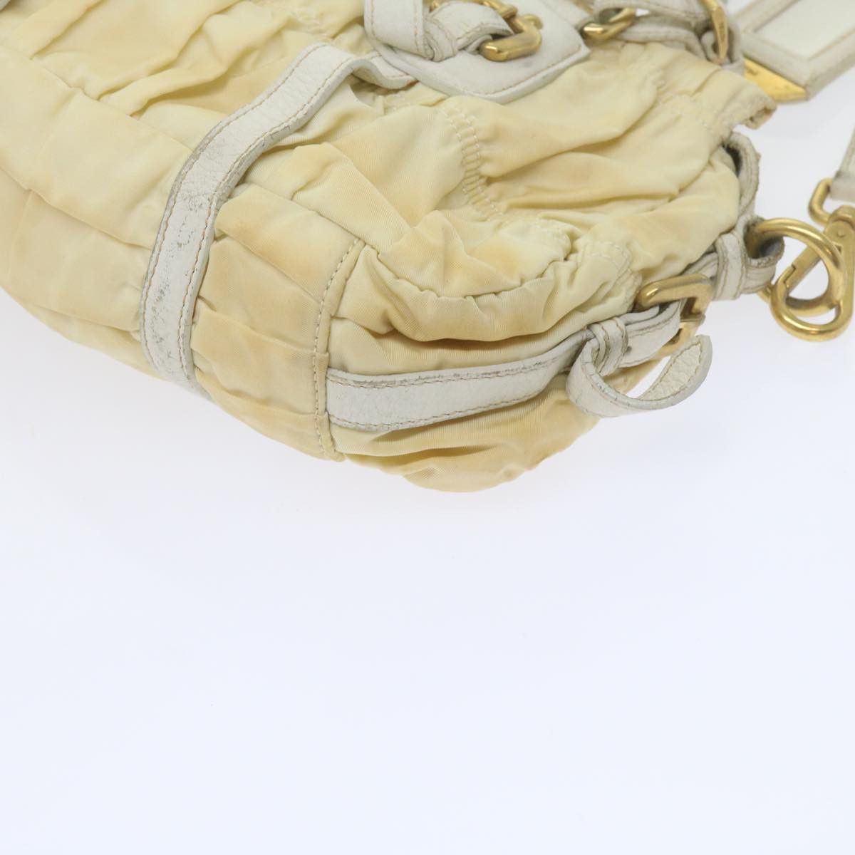 Prada Re-Nylon White Synthetic Handbag (Pre-Owned) Size ONE SIZE - 17 Thumbnail
