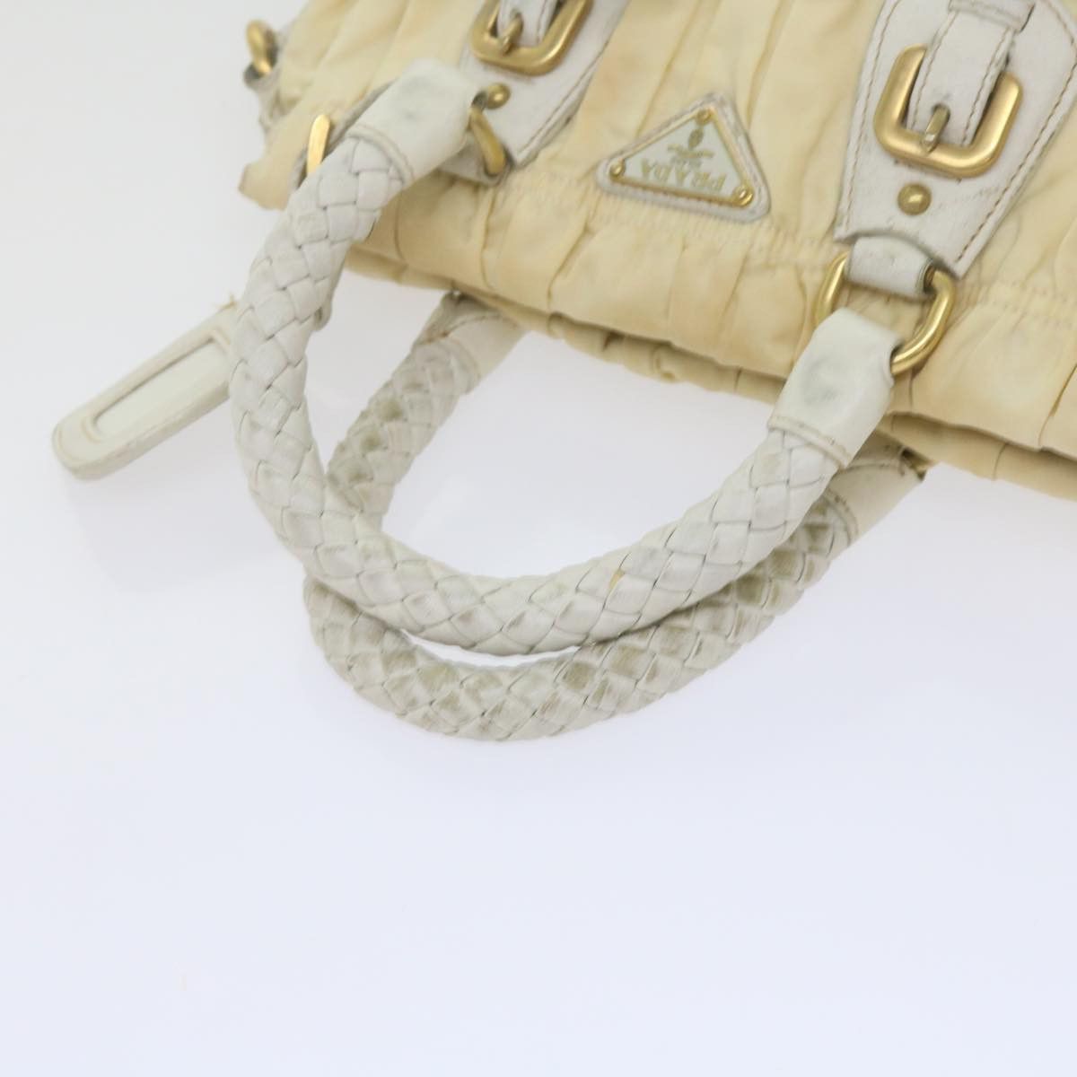 Prada Re-Nylon White Synthetic Handbag (Pre-Owned) Size ONE SIZE - 12 Thumbnail