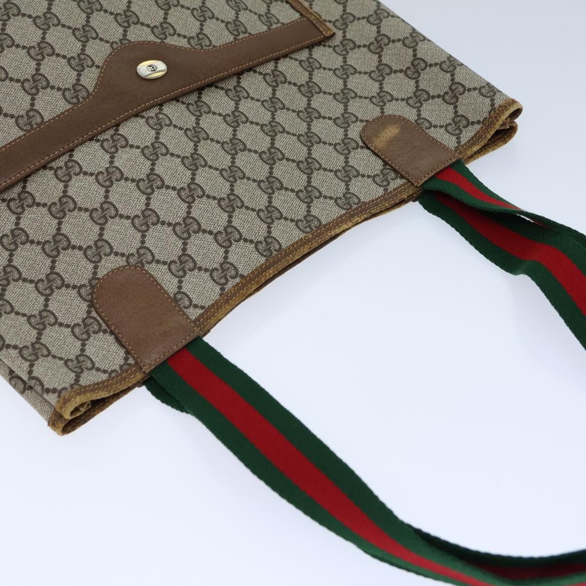 Gucci Gg Canvas Beige Canvas Tote Bag (Pre-Owned) Size ONE SIZE - 4 Thumbnail
