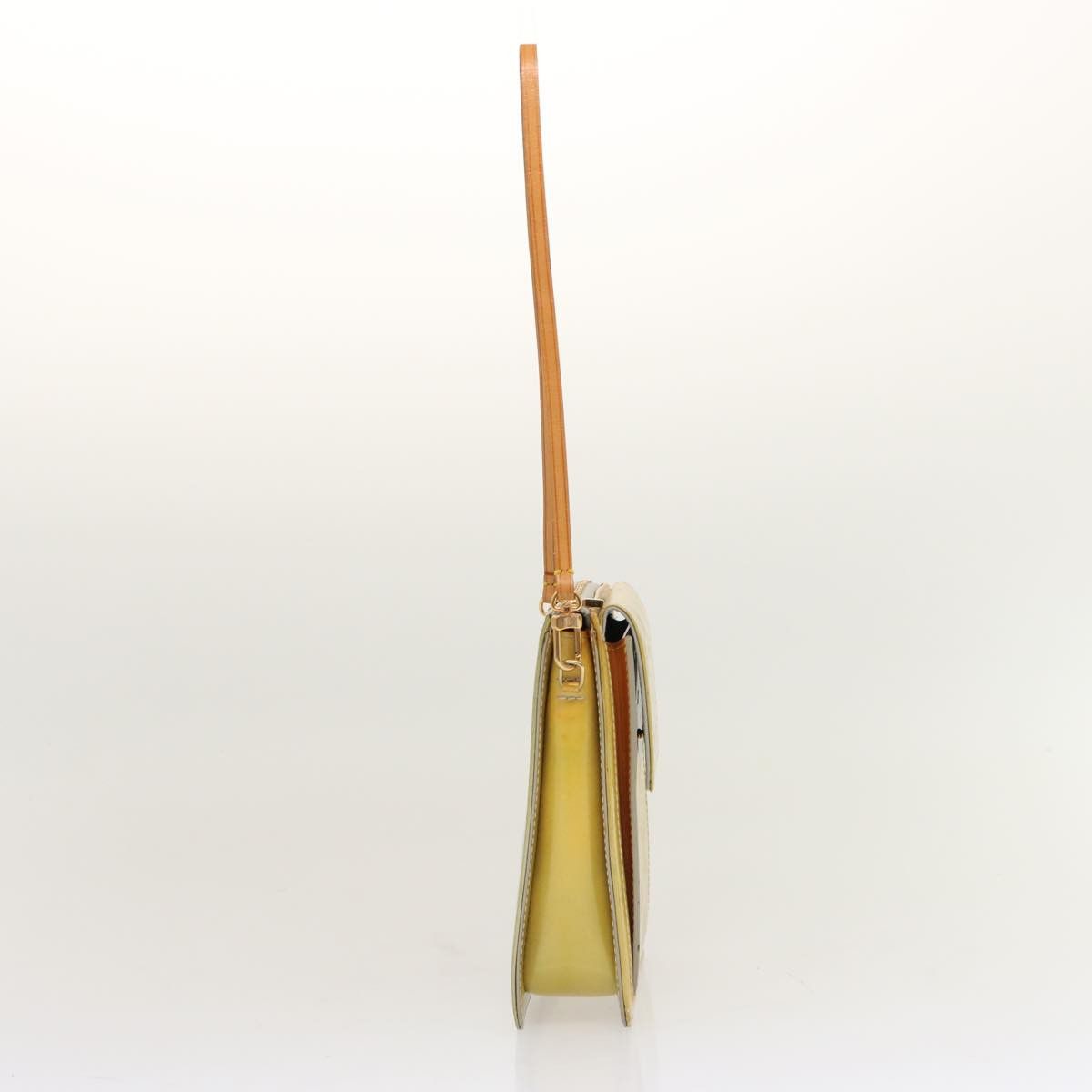 Louis Vuitton Mott Yellow Patent Leather Shoulder Bag (Pre-Owned) Size ONE SIZE - 11 Thumbnail