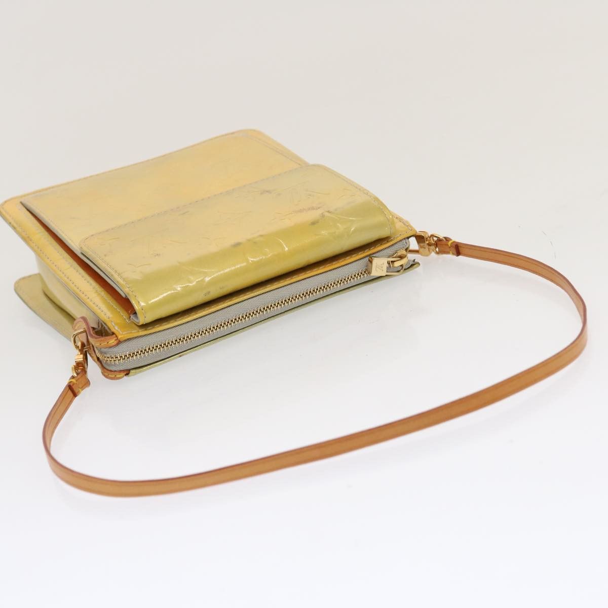 Louis Vuitton Mott Yellow Patent Leather Shoulder Bag (Pre-Owned) Size ONE SIZE - 4 Thumbnail