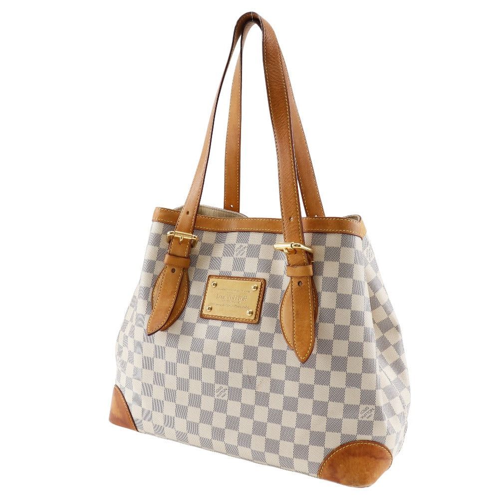 Louis Vuitton Hampstead White Canvas Tote Bag (Pre-Owned) Size ONE SIZE - 8 Thumbnail