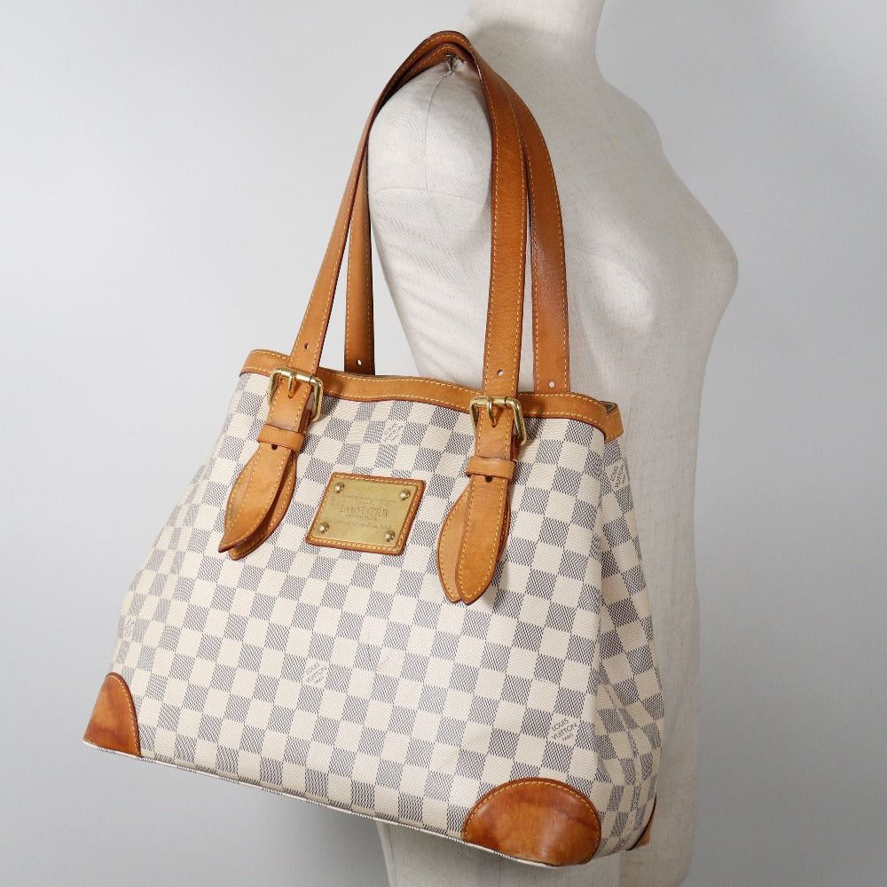 Louis Vuitton Hampstead White Canvas Tote Bag (Pre-Owned) Size ONE SIZE - 5 Thumbnail